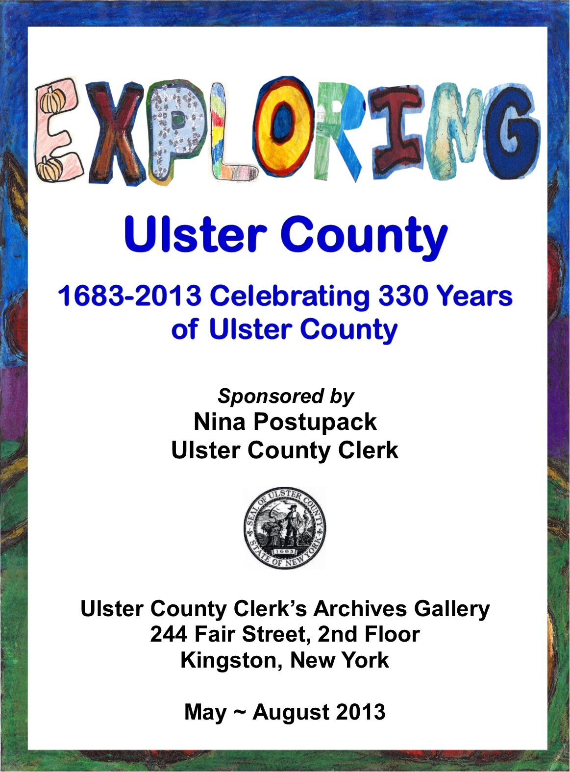 Exploring Ulster County Poster Exhibit Program Ulster County Clerk